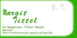 margit tittel business card